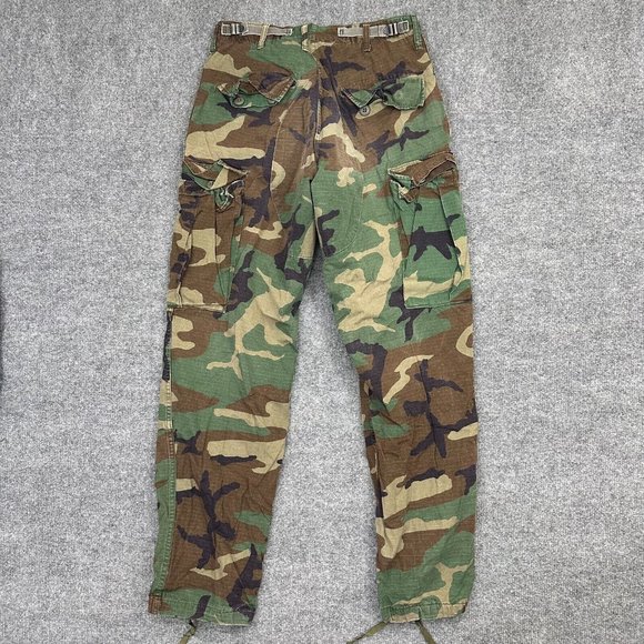 Trousers Hot Weather Woodland Camouflage Pattern Combat Pants Small Regular - Picture 4 of 11
